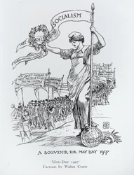 Május elseje, 1907 (toll és tinta)